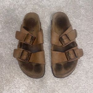 Broken-in Arizona Birkenstocks